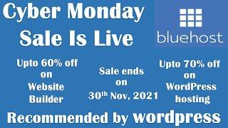 BLUEHOST (recommended by wordpress) Cyber Monday Sale Offer | 2021 | BEST HOSTING PROVIDER