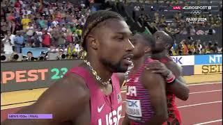 Final 100 Metros Hombres Mundial Atletismo Budapest 2023