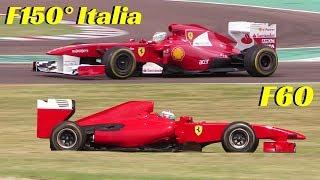 Ferrari F150° Italia & Ferrari F60 test @ Fiorano circuit - V8 Sound, Golden Era!