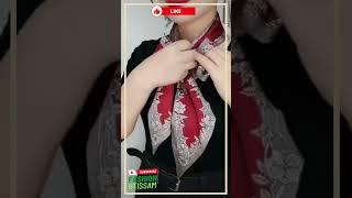 احدث طرق لربط السكارف على العنق (فولارات) الاناقة والجمالscarf 2023