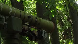 Shturm-S self propelled anti tank missile systems of Sever Group of Forces destroy strongholds