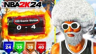 I WENT ON A 120 GAME WIN STREAK WITH THE NEW BEST BUILD on NBA 2K24!