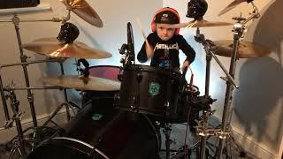 Metallica- Enter Sandman - Drum Cover. Caleb H - age 6!