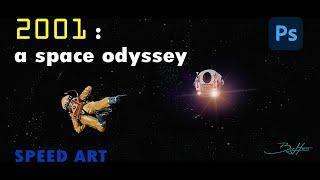 2001: A Space Odyssey - Frank - Speed Painting (Time Lapse)