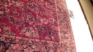 Red Persian Rug: American Sarouk