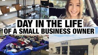 Day in The Life of A Reseller/Small Business Owner! Goodwill Bins + Candle Supply Shopping!