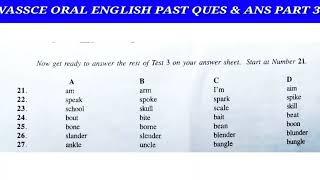 WASSCE ORAL ENGLISH PAST QUESTIONS AND ANSWERS.  Part 3