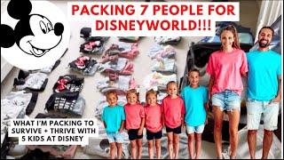 WHAT + HOW I'M PACKING 7 PEOPLE FOR DISNEY!! | Packing my family of 7 to survive + thrive at Disney