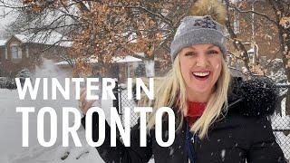 Winter in Toronto, Canada: driving, walking & fun in the snow!