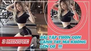 BÀI TẬP GIẢM MỠ THỪA CHO CÁNH TAY THON GỌN MÀ KHÔNG LÊN CƠ || ARMS WORKOUT || Lê Bống Channel