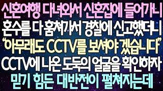 (반전 사연) 신혼여행 다녀와서 신혼집에 들어가니 혼수를 다 훔쳐가서 경찰에 신고했더니 CCTV에 나온 도둑의 얼굴을 확인하자 믿기 힘든 대반전이 펼쳐지는데/사이다사연/라디오드라마