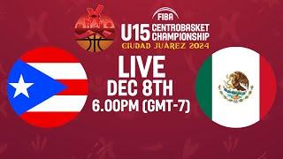 Puerto Rico v Mexico | Full Basketball Game | FIBA U15 Centrobasket Championship 2024 | Final