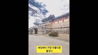 세상에 가장 아름다운 불국사 #중도 #불국사