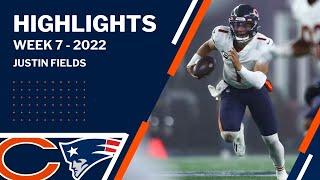 Justin Fields Highlights vs Patriots | Week 7 | 2022