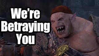 Shadow of War - Very sad 3 Betrayals i'm dead