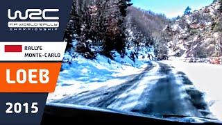 LOEB onboard Rallye Monte-Carlo 2015 Citroën DS3 WRC Stage 10 Lardier et Valença