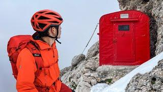 Overnight in an Alpine Survival Shelter