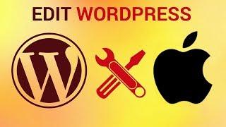 How to edit Wordpress on iPhone and iPad