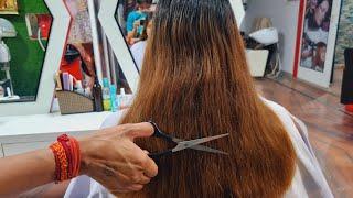 how to trim your hair at home /Pooja Chaudhary Khushi makeover moradabad