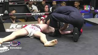 FULL FIGHT!! Muay Thai Devastating Elbow Knockout at Lumpinee Stadium