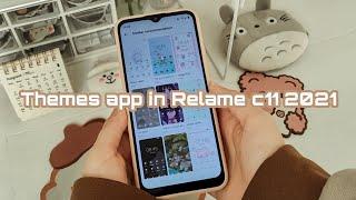 How to install Themes and Widgets in Reamle c11 2021 - Make your android phone aesthetic
