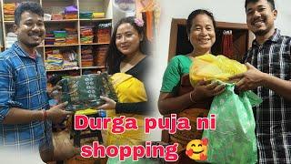 Durga puja ni dhamaka shopping // Gwrbw khungur