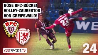 Böse BFC-Böcke! Volley-Zaubertor von Ndualu: BFC Dynamo - Greifswalder FC | Regionalliga Nordost