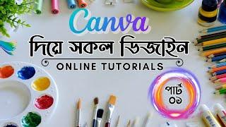 ক্যানভা ডিজাইন ফুল টিউটোরিয়াল ২০২৪|Canva Design Full Tutorial 2024 | Bokhtiar Tech