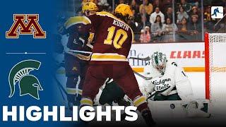 Minnesota vs Michigan State | NCAA College Hockey | Highlights - December 14, 2024