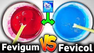 FEVIGUM VS FEVICOL How to make Slime Activator with proof! How to make slime without borax [ASMR]