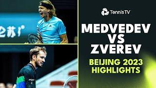 Daniil Medvedev vs Alexander Zverev | Beijing 2023 Semi--Final Highlights