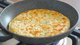 WATER + FLOUR - delicious pita bread instead of bread. Lush pita bread in a frying pan. Without oven