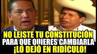 PEDRO CASTILLO Y SU RIDÍCULA RESPUESTA ANTE FERNANDO DEL RINCÓN SOBRE LA ASAMBLEA CONSTITUYENTE