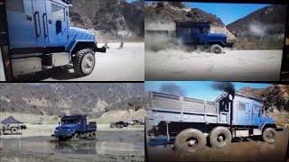 Military 6x6 truck off-road Azusa canyon OHV