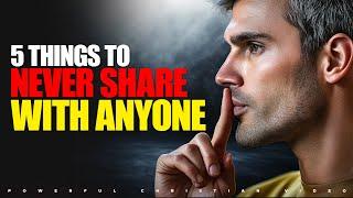 If You Are God's Chosen Ones, Never Reveal These 5 Things To Anyone!