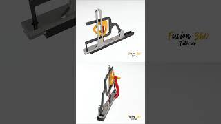 Reciprocate to linear Motion by Cam  Mechanism #fusion360 #mechanical #mechanism #engineering  #cad