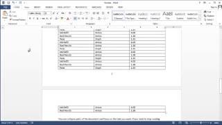 How to Make Headings on a Word Table to Repeat on Every Page : MS Word: Beyond the Basics