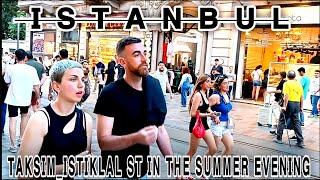 ISTANBUL WALKING TOUR CITY CENTER | TAKSIM SQUARE & ISTIKLAL STREET .4K60FPS