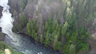 Moyie River Canyon Bridge, Moyie Springs, Montana (DJI Mavic Mini Drone flyby)