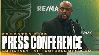 PRESS CONFERENCE | Ed Hervey Introduced as VP of Football Ops & GM | 24.11.20