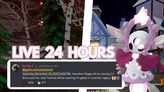 Loomian Legacy 24 Hour Hunt || Halloween/Christmas || Come Chill