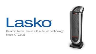 Lasko Ceramic Tower Heater with AutoEco Technology, Model CT22425