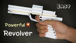 Powerful Paper Gun Pistol With Trigger | How to Make a Paper Revolver that Shoots | Paper Craft