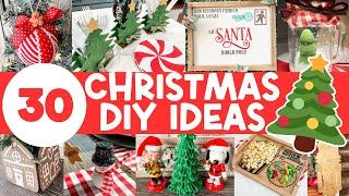 Easy DIY CHRISTMAS DECOR on a BUDGET!  Affordable DOLLAR TREE DIYS that will make your home MAGICAL