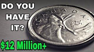 SUPER RARE TOP 10 CANADA 25 cents coins worth big money -Coins Worth money!