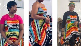 HOW I MADE THIS COLORFUL TUBE TOP | SLEEVELESS | DIY