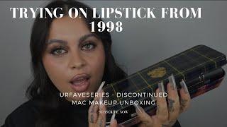 trying on expired lipsticks - Early 2000s Mac cosmetics nostalgia