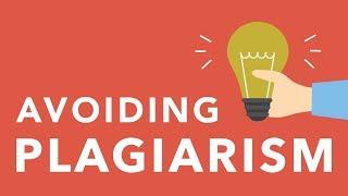 Avoiding Plagiarism