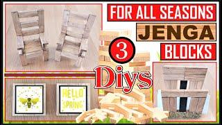 AMAZING TUMBLING TOWER BLOCKS DIYS II FARMHOUSE DAILY DECOR IDEAS II NEW JENGA BLOCKS INSPIRATION