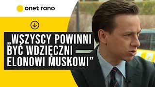 Krzysztof Bosak o Elonie Musku. "Uważam, że wszyscy powinni być mu wdzięczni"